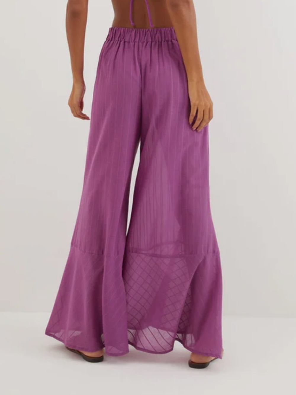 Vix Paula Hermanny flowy wide-leg pant resort wear (size small) NWT - Picture 2 of 5